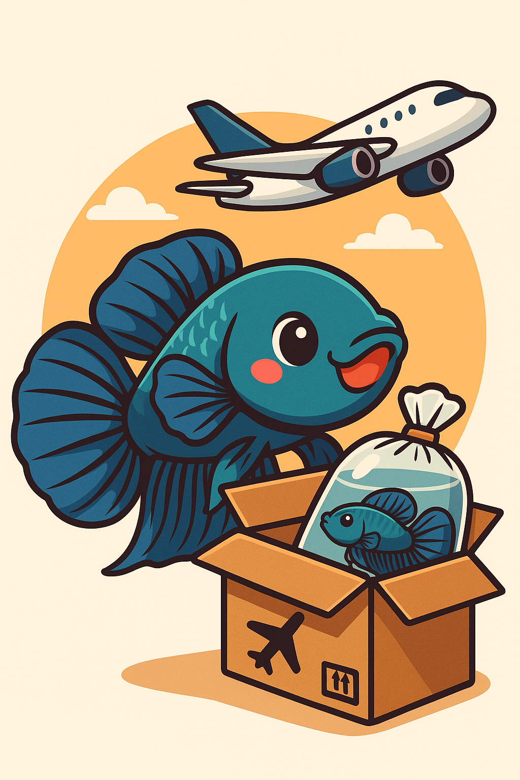 Betta export illustration